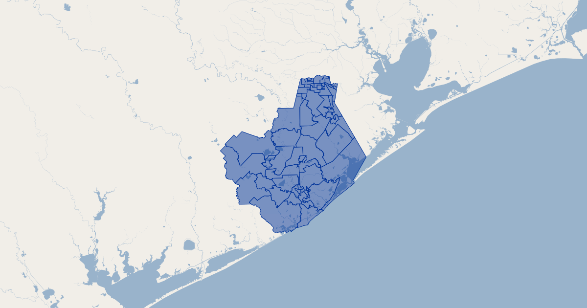 Brazoria County, Texas Voting Precincts GIS Map Data Brazoria