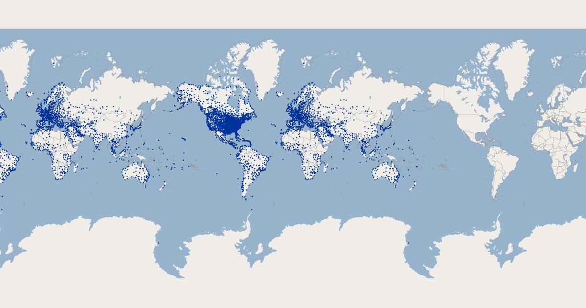 World Weather Stations  GIS Map Data  US Department of the Interior 