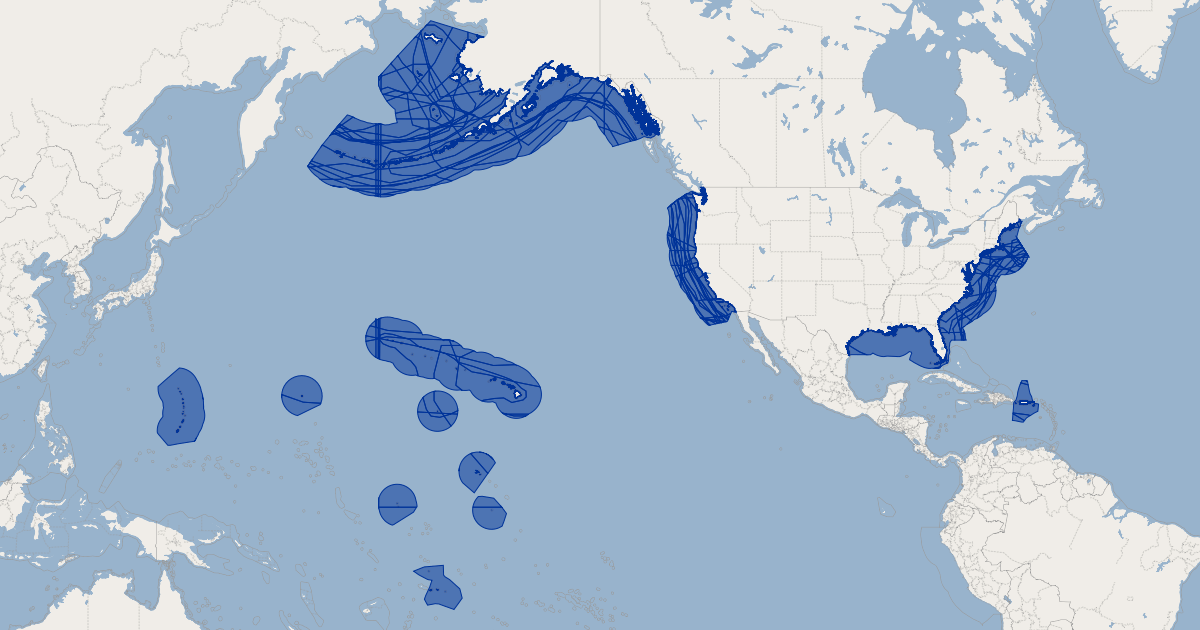 US Whales Blue Whale World GIS Map Data US National Oceanic and