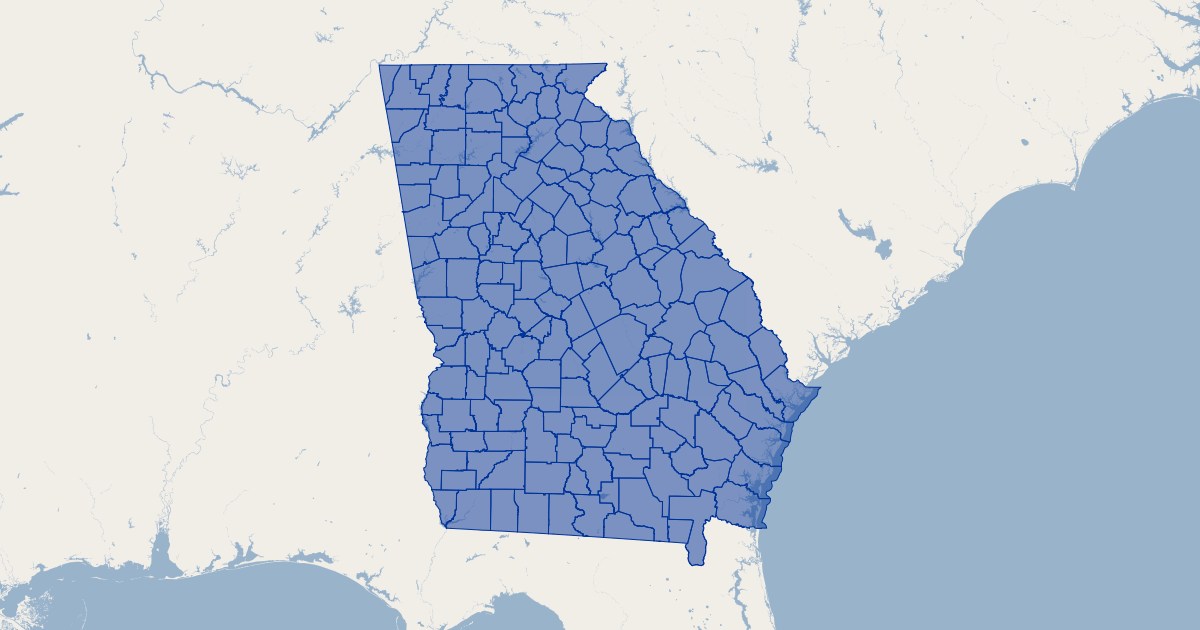 Georgia counties gis map data chatham county georgia koordinates