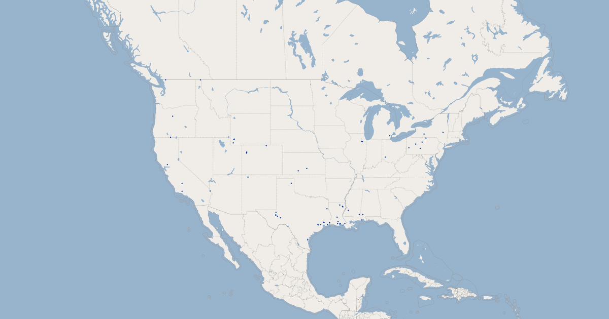 Natural Gas Hubs - United States of America | GIS Map Data | US Energy ...