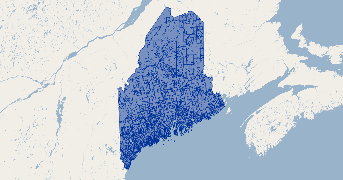 US Social Vulnerability Index SOVI 2000 - Maine - Maine | GIS Map Data ...