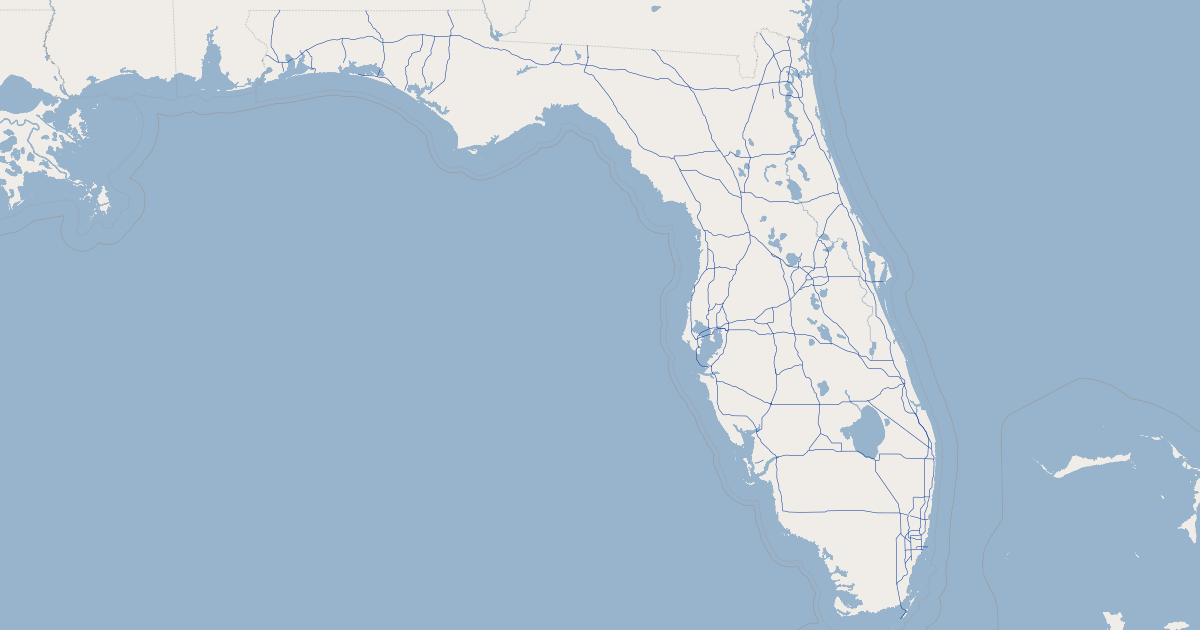 Florida Intrastate Highway System (May 2009) - Florida | GIS Map Data ...