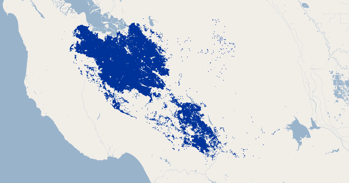 Santa Clara County, California Address Points  GIS Map Data  Santa 